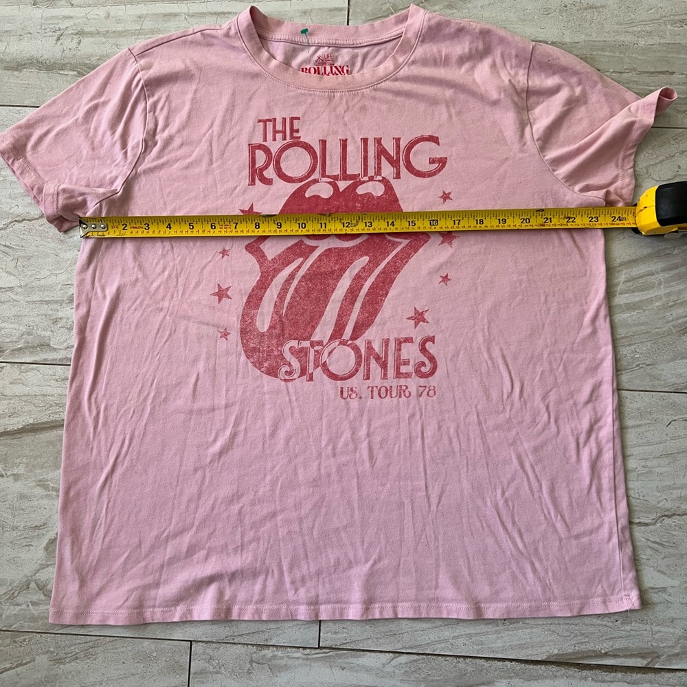 The Rolling Stones Tour ‘78 Pink Band Tee - Picture 2 of 3